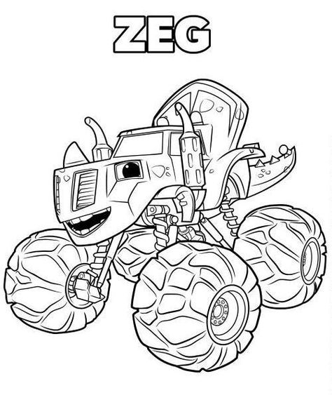 Zeg Blaze And The Monster Machine Coloring Pages Nick Jr Coloring Pages, Tractor Coloring Pages, Kids Printable Coloring Pages, Monster Truck Coloring Pages, Penguin Coloring Pages, Blaze And The Monster Machines, Monster Coloring Pages, Mario Coloring Pages, Shark Coloring Pages