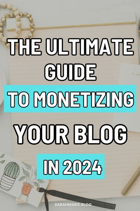 Struggling to make money with your blog? This Ultimate guide to monetizing your blog is exactly what you need! Take advice from a full time blogger making $2,000 a month blogging. you'll find the best strategies for monetizing your blog. Get ready to transform your blogging journey and start making money blogging in 2024! Make Money From Blogging, Blogging In 2024, How To Make Money Blogging, Making Money Blogging, Sarah Marie, Start Blogging, Sales Promotion, Earn Money Blogging, Blogging Inspiration