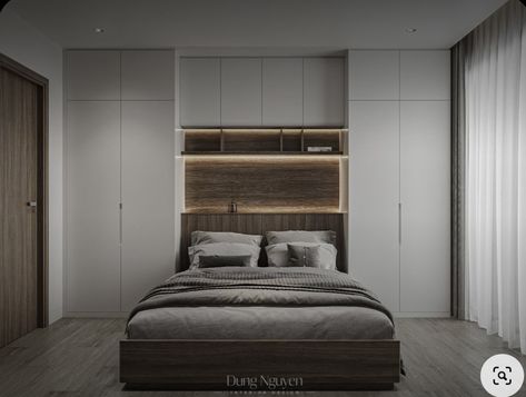 Small Bedroom Interior, Fitted Bedroom Furniture, Fitted Bedrooms, Minimalist Home Interior, Wardrobe Design Bedroom, Bedroom Wardrobe, Bedroom Furniture Design, Room Design Bedroom, Design Case