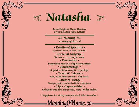 Meaning of Name Natasha Natasha Name, What Is Character, Girl Names With Meaning, Short Instagram Captions, Quarter Life Crisis, Uncommon Words, Instagram Names, Pretty Names, Pretty Phone Wallpaper