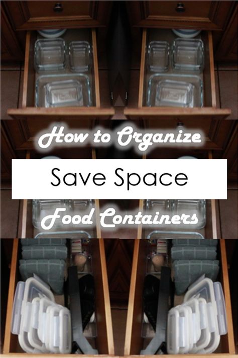 All about how to organize food storage containers to save space, make lids easy to find, and how to organize them if you do have the space! Storage For Plastic Containers And Lids, Organizing Plastic Containers And Lids, Organize Food Storage Containers, Organize Food Storage, Organize Plastic Containers, Pyrex Containers, Tupperware Organizing, Glass Storage Containers, Tip Tuesday