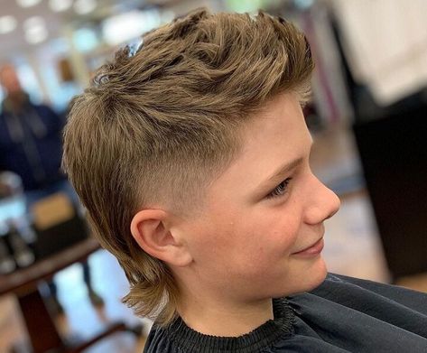 Boys Mullet Haircut, Boys Mullet, Modern Mullet Haircut, Baseball Haircuts, Hairstyles For Boys, Hockey Hair, Boys Haircut Styles, Haircut Boys, Mohawk Haircut