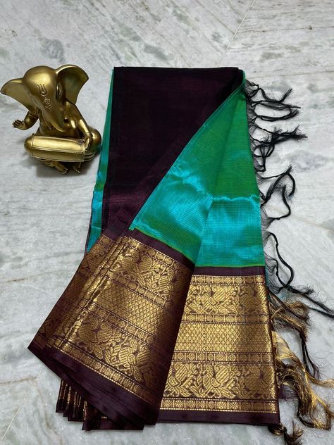 Uppada Pattu Sarees With Price, Mangalagiri Pattu Sarees, Saree Combination, Plain Pattu Sarees, Pattu Sarees With Price, Kanchipattu Sarees, Sarees Design, Engagement Saree, Sarees With Price