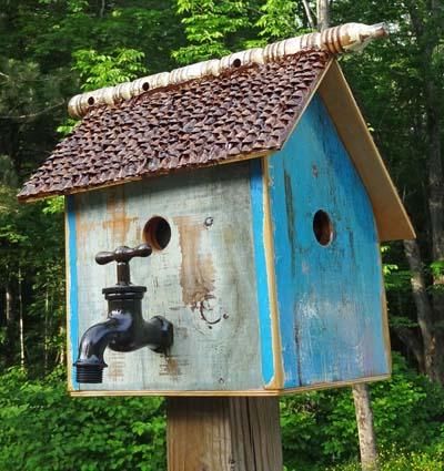 Birdhouse Ideas, Beautiful Birdhouses, Birdhouses Rustic, Garden Birdhouses, Bird House Feeder, Wood Birdhouses, Rustic Birdhouse, Unique Bird Houses, Bird House Kits