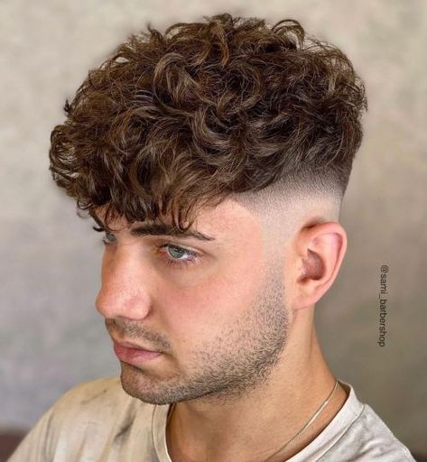 30 Best French Crop Haircut Ideas for Men in 2022 Mens Perm Fade, Faded Taper, Fade Haircut Curly Hair, Oblong Face Hairstyles, Taper Fade Curly Hair, Curly Hair Fade, Low Fade Haircut, Crop Haircut, Men Haircut Curly Hair