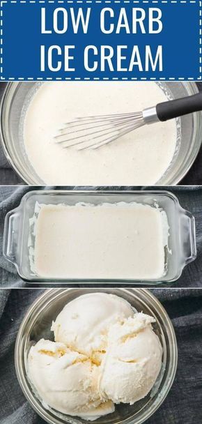 Vanilla Ice Cream Recipe, Low Carb Ice Cream, Homemade Vanilla Ice Cream, Ice Cream Ingredients, Keto Ice Cream, Low Carb Dessert, Keto Brownies, Weight Watchers Desserts, Caramel Syrup