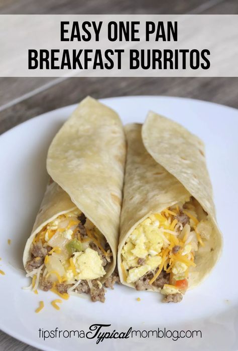 One Pan Breakfast Burrito, Easy One Pan Breakfast, One Pan Breakfast, Easy Breakfast Burritos, Mom Breakfast, Mom Instagram, Real Mexican Food, Gf Breakfast, Breakfast Burritos Recipe