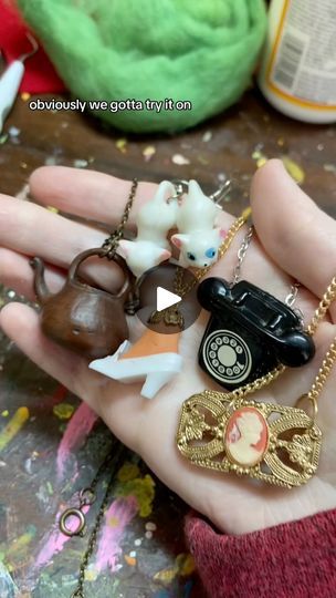 71K views · 4.2K reactions | Now the proud owner of a Barbie foot necklace. #diy #jewelry #weird #trinkets #cottagecore | LaKenzo | LaKenzo · Original audio Jewelry Crafts