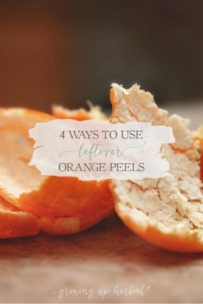 4 Ways To Use Leftover Orange Peels | Growing Up Herbal | Have a surplus of orange peels? Don't throw them away. Instead, put your leftover orange peels to use with these four easy DIY projects! Orange Peels Uses, Fruit Ideas, Drinks Summer, Dried Orange Peel, Homemade Cleaning Supplies, Orange Peels, Interesting Recipes, Food Projects, Eating Organic