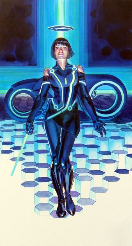 Quorra (Tron) by Brian Stelfreeze Tron Art, Tron Uprising, Tron Legacy, Art Study, Arte Cyberpunk, Movie Poster Art, Science Fiction Art, Ex Machina, Wow Art