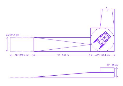 Ramp - Turning Dimensions & Drawings | Dimensions.com Ramps Architecture, Ramp Design, Drawing Furniture, Section Drawing, Electrical Circuit, Electrical Circuit Diagram, Different Ideas, Cad Blocks, Year 3