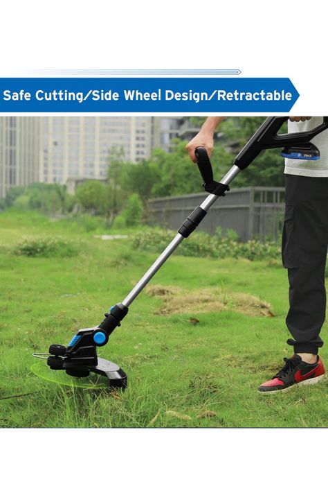 20V Electric Lawn Mower Li-ion Battery Cordless Grass Trimmer 12in Auto Release String Cutter Pruning Garden Tools By PROSTORMER US $83.50 Outdoor Paradise, Lawn Care, Lawn Mower, Outdoor Power Equipment, Garden Tools, Lawn, Electricity, Things To Come, Patio