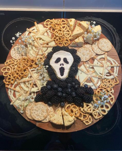 2023 Ghost Face Charcuterie Board, Ghostface Charcuterie, Charcuterie Board Halloween, Ghost Face, Halloween Aesthetic, Ghost Faces, Charcuterie Board, Ghost, Halloween