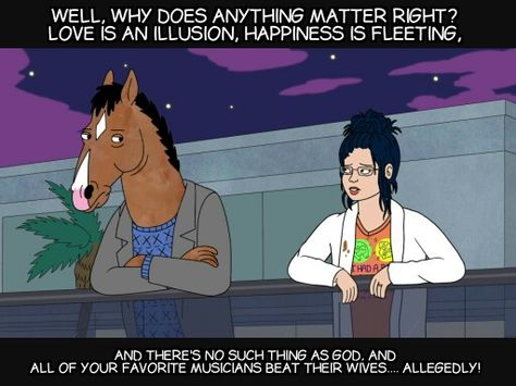 Diane hits rock bottom Bojack Horseman, Animation Series, A Horse, Best Shows Ever, Movie Quotes, Movies Showing, Cartoon Characters, A Man, Tv Series