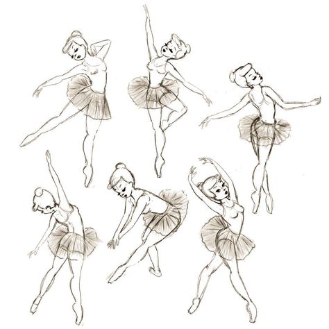 Lulemee Art on Instagram: “Ballerina pose study. To practice posing what is better than to draw pretty little ballerinas... . #drawing #art #balletart #ballerina…” Ballerina Poses Drawing, Ballerina Art Sketch, Ballerinas Drawing, Ballerina Drawings, Ballet Tattoos, Ballerina Sketch, Pose Study, Ballet Illustration, Ballerina Poses