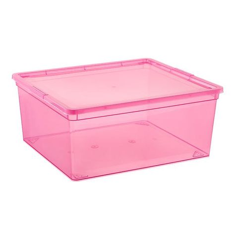 Pink Storage Bins, English Office, Pink Storage, Pink Tools, Toy Storage Solutions, Cute School Stationary, Pink Crafts, Teen Girl Room Decor, Metal Storage Cabinets