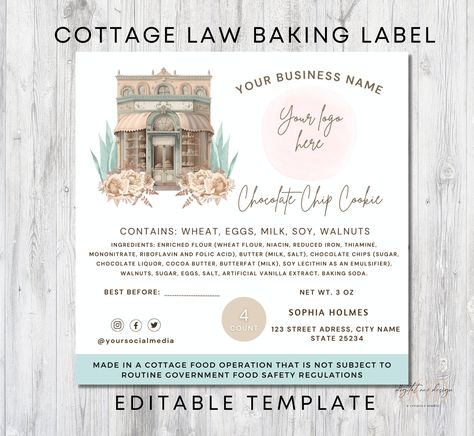 Cake Pricing Chart, Bakery Template, Bakery Labels, Texas Cottage, Florida Cottage, Home Bakery Business, Bakery Box, Baking Business, Home Bakery