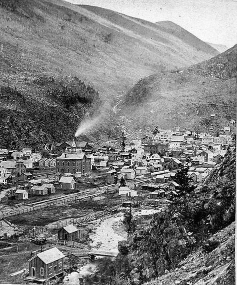 GEORGETOWN COLORADO IN 1860 Georgetown Colorado, Town Festival, Denver History, Old Western Towns, Old West Photos, Old West Town, Colorado Towns, West Town, Western Town