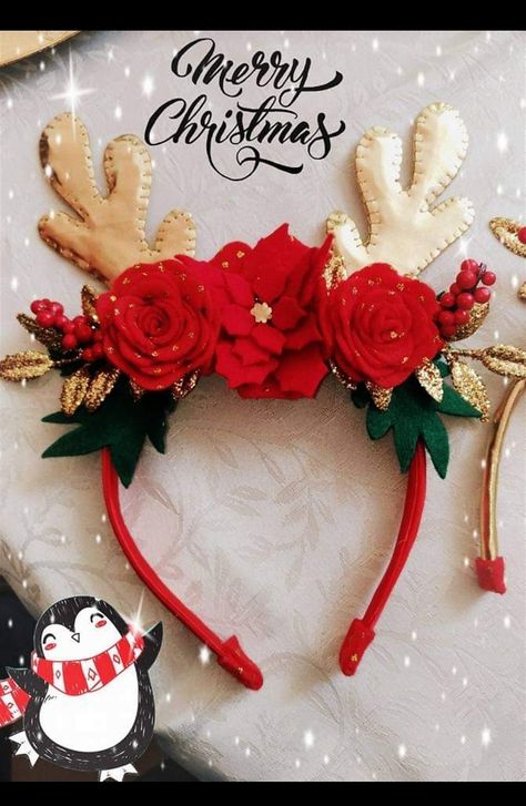 Christmas Hair Accessories, Christmas Hair, Animal Ears, Merry Christmas, Hair Accessories, Novelty Christmas, Christmas Ornaments, Holiday Decor, Halloween