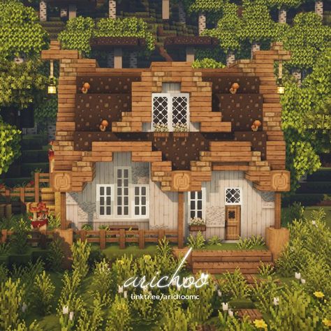 I made a new build! Check out my Patreon for exclusive content! 🥰 #cottagecoreminecraft #cottagecore #cottage #minecraftcottage #minecraftaesthetic #aesthetic #aestheticminecraft #minecraft #mizunos16craft Minecraft Cottage Library, Minecraft Aesthetic Cottage House, Wooden Cottage Minecraft, Cottagecore Minecraft Cottage, Mc Cottagecore Builds, Mini Minecraft Cottage, Aesthetic Minecraft Builds Cottagecore House, Minecraft Cottage Roof, Minecraft Cottagecore Cafe