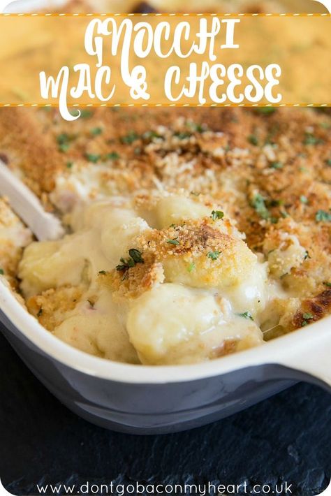 Gnocchi Mac And Cheese, Delicious Mac And Cheese, Gnocchi Recipes Easy, Gnocchi Recipes Homemade, Mac And Cheese Sauce, Gnocchi Dishes, Broccoli Pasta Bake, Baked Pasta Recipes, Gnocchi Recipes