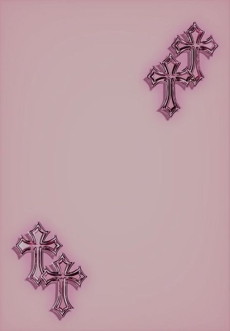 Cross Wallpaper Pink, Sp5der Wallpaper, Pale Pink Wallpaper, Pretty Wallpaper Ipad, Profile Wallpaper, Cross Wallpaper, Retro Wallpaper Iphone, Pink Studs, Wallpaper Ipad