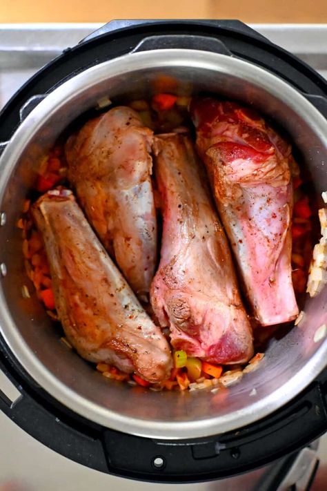 Easy Lamb Shanks (Instant Pot, Crockpot, or Oven) - Nom Nom Paleo® Lamb Shank Instant Pot, Lamb Shanks Instant Pot, Lamb Shank Recipe Instant Pot, Instant Pot Lamb Shanks, Lamb Shanks Oven, Pressure Cooker Lamb, Lamb Shank Recipe, Nom Nom Paleo, Keto Dinners