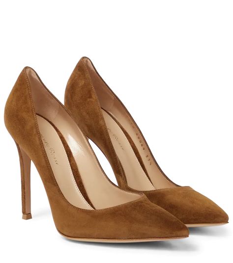 Gianvito Rossi Heels, Brown Pumps, Rossi Shoes, Brown Heels, Tan Suede, Suede Pumps, High Heel Pumps, Suede Heels, Gianvito Rossi