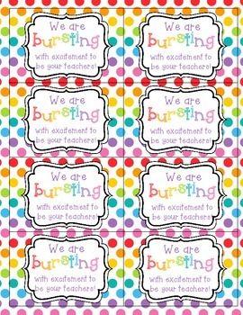 Meet the Teacher Student Gift Starbursts Bursting With Excitement Student Appreciation, Classroom Management Preschool, Space Theme Classroom, Student Incentives, Meet The Teacher Night, Team Teaching, Teacher Gift Tags, All Things, Appreciation Ideas