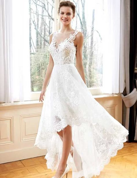 Hi Low Wedding Dress, Aline Wedding Dresses, Short Bride, Wedding Dresses High Low, Western Wedding Dresses, Aline Wedding Dress, Short Wedding Dresses, Wedding Dresses Ideas, Princess Wedding Dresses