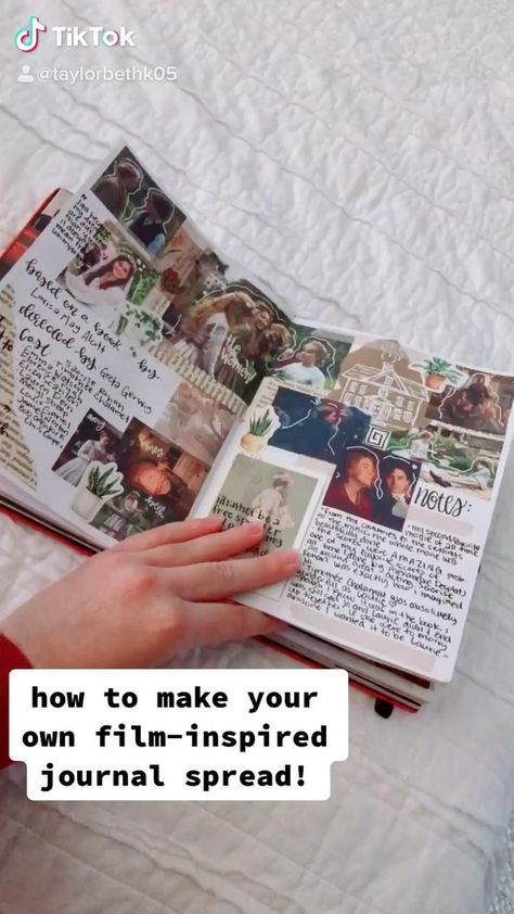 3 Am Questions Book, How To Make A Film Journal, How To Start Art Journal, Starting A Scrapbook, How To Start A Scrapbook Journal, How I Journal, How To Make A Film, How To Make Scrapbook Pages, How To Make A Diary Diy Notebooks