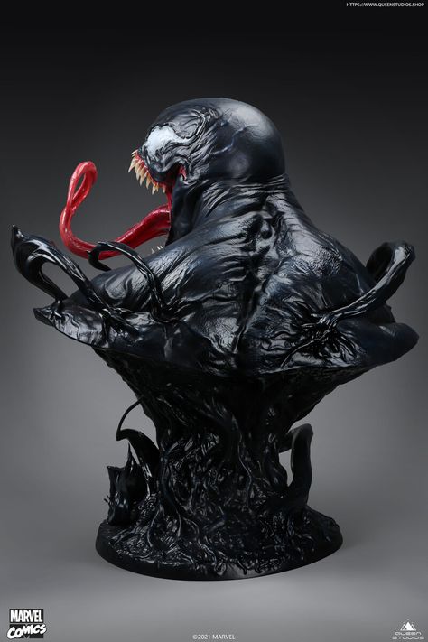 ArtStation - Venom Life Size Bust Zbrush Anatomy, Bust Art, Godzilla Wallpaper, Animal Skulls, Arte Fantasy, Captain Marvel, Life Size, Zbrush, Venom