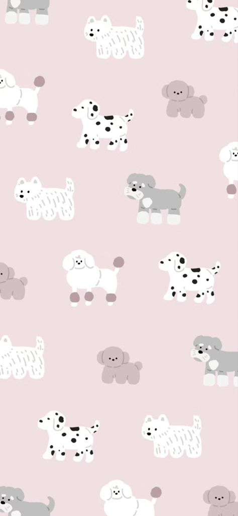 Puppy Wallpaper Aesthetic, Pink Dog Wallpaper, Phone Wallpaper Homescreen, Phone Aesthetic Homescreen, Android Phone Aesthetic, Lockscreen Layout, Puppy Backgrounds, Aesthetic Homescreen, Wallpaper Homescreen