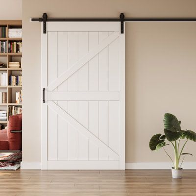 Barn door bathroom