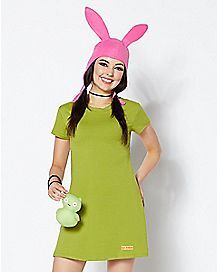 Louise Costume, Bob's Burgers Halloween Costume, Bobs Burgers Costume, Louis Belcher, Bob's Burgers Halloween, Marshmallow Costume, Burger Costume, Bobs Burgers Louise, Bobs Burgers Characters