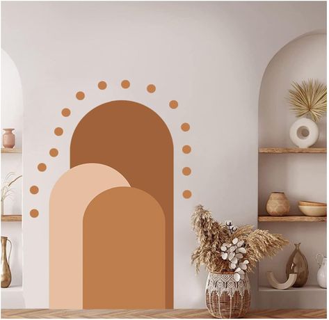 10 Unexpected Ways to Hang & Elevate Photography - HomeJelly Dual Colour Bedroom Walls, Painted Arch Feature Wall, Girls Bedroom Toddler, Fabric Arch, 3d Tipografi, Nordic Kids Room, Arch Wall Decal, Arched Wall Decor, Custom Wall Stickers