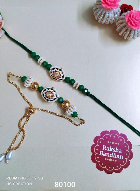 Rakhi 2023, Rakhi 2024, Rakhi Making, Handmade Rakhi, Rakhi Design, Bead Jewelry, Seed Bead Jewelry, Seed Bead, Seed Beads