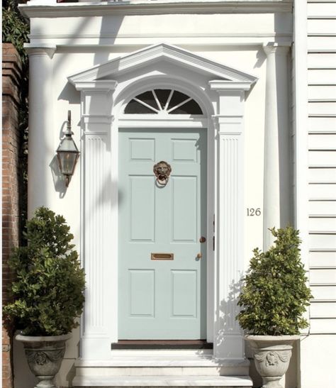 Paladian Blue, Woodlawn Blue Benjamin Moore, Palladian Blue Benjamin Moore, Palladium Blue, Woodlawn Blue, Benjamin Moore Blue, Benjamin Moore Exterior, Palladian Blue, Blue Front Door