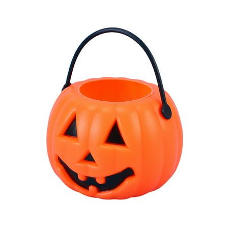 Description These candy buckets are designed as pumpkin shape and manufactured especially for Halloween use. In Halloween, children can take these pails to store large amount of candies. Such a and multifunctional item will deserve your kids favor. They are also suitable as party decoration. Features - Color: Orange. - Material: Plastic. - Size: About 6.8 x 6.8 x 5.3cm. - Top-class and eco-friendly material for safe and long-term use. Lightweight and portable. - Feature pumpkin shape, great as a Candy Buckets, Pumpkin Bucket, Pumpkin Candy, Halloween Candy, Buckets, Trick Or Treat, Candy, Orange, Halloween