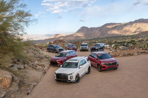 What’s the Best 3-Row SUV of 2024? | Cars.com Best 3rd Row Suv, 2024 Cars, 3rd Row Suv, Child Safety Seat, Car Finance, Honda Pilot, Nissan Pathfinder, Family Car, Child Safety