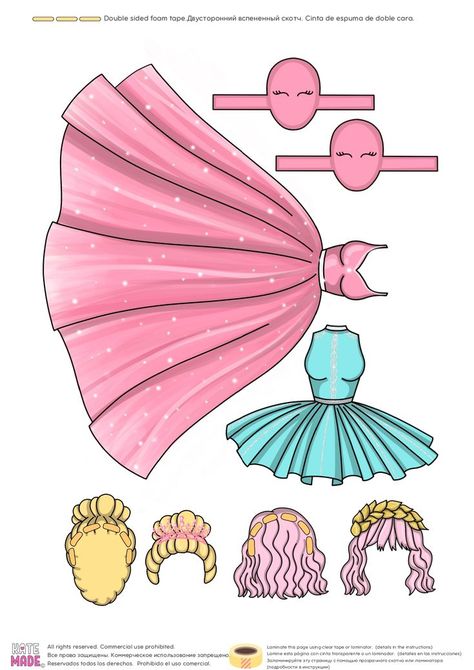 Kate Made Paper Doll Clothes, Kate Made Paper Doll Printable, Free Printable Paper Dolls Templates, Kate Made Paper Doll, Princess Paper Dolls Printable, Lilo And Stitch Tattoo, Kate Made, Paper Doll Costume, Princess Paper Dolls