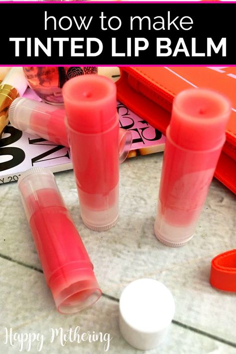 Homemade Chapstick Recipe, Chapstick Diy, Homemade Chapstick, Diy Tinted Lip Balm, Chapstick Recipe, Ginger Soap, Homemade Lip Balm Recipe, Diy Lip Balm Recipes, Balm Recipe