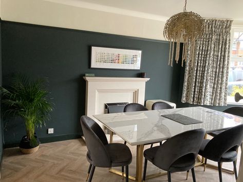 Farrow and Ball Studio Green Dining Room Farrow And Ball Dining Room, Studio Green Farrow And Ball, Green Farrow And Ball, Green Dining Room, Studio Green, Farrow And Ball, Dining Room Ideas, Paint Colors, Conference Room