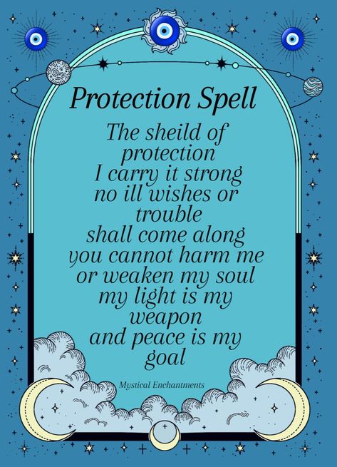 Spells Incantations For Protection, Protect Someone Spell, Protection Witchcraft Spells, Protection Affirmation Witchcraft, Protection Chants Witchcraft, Crystal Protection Spell, Spells Of Protection, Protection And Warding Spells, Book Of Shadows Protection Spell