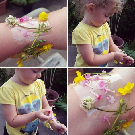 Tape Nature Bracelet, Outdoor Classroom Activities, Our Five Senses, Homeschool Nature Study, Summer Art Projects, Nature Projects, Fun Classroom Activities, Sensory Activity, Five Senses