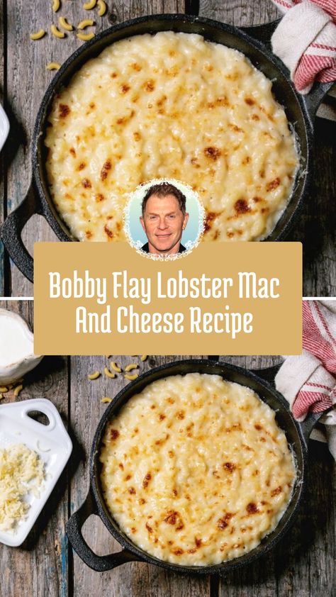 This decadent Bobby Flay Lobster Mac and Cheese is a rich, creamy dish that elevates a classic comfort food with the addition of tender lobster and a crispy breadcrumb topping. Perfect for special occasions or a luxurious twist on a weeknight meal, it’s easy to make using simple, flavorful ingredients. Bobby Flay Recipes Dinners, Bobby Flay Mac And Cheese, Lobster Mac And Cheese Recipe Easy, Lobster Mac And Cheese Recipe Best, Lobster Recipes Easy, Lobster Mac And Cheese Recipe, Lobster Mac N Cheese Recipe, Ham And Cheese Casserole, Grilled Potato Salad