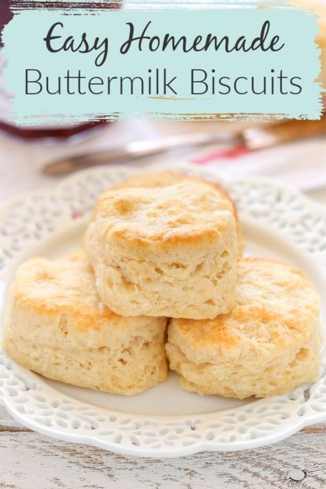 Bread Breakfast Recipes, Easy Buttermilk Biscuits, Buttermilk Biscuits Easy, Biscuits Homemade, Homemade Biscuit, Easy Biscuit, Homemade Biscuits Recipe, Easy Biscuit Recipe, Homemade Buttermilk Biscuits