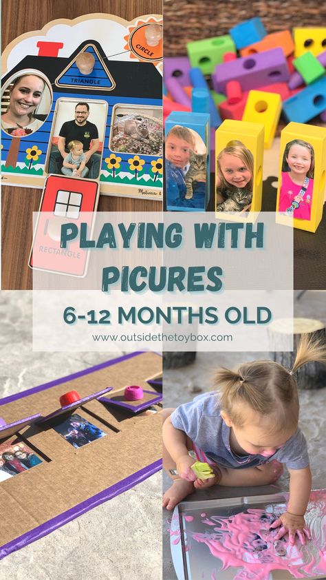 Playing with a 6 to 12 Month Old Baby Using Pictures - Outside the Toy Box Simple Toddler Activities, Baby Parenting, Emotions Activities, Social Emotional Activities, Simple Activities, Easy Toddler Activities, Mom Needs, Social Emotional Skills, Development Activities