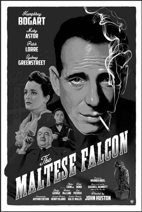 Awesome Artists We've Found Around The Net: Andrew Swainson The Maltese Falcon, 2000ad Comic, Toast Of London, Withnail And I, Maltese Falcon, Dashiell Hammett, Fawlty Towers, Mary Astor, Peter Lorre