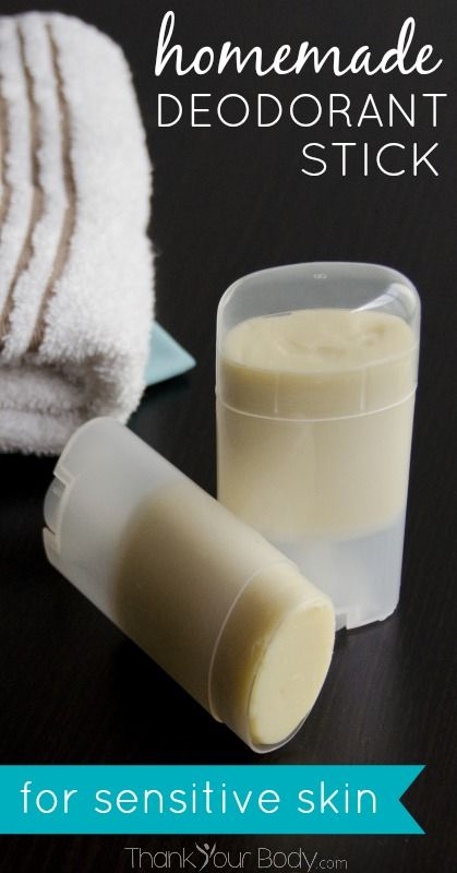 Homemade deodorant stick recipe for sensitive skin. The BEST deodorant recipe I've tried. Deodorant For Sensitive Skin, Best Deodorant, Deodorant Recipe, Deodorant Recipes, Diy Deodorant, Homemade Deodorant, Deodorant Stick, Baking Soda Shampoo, Health Planner